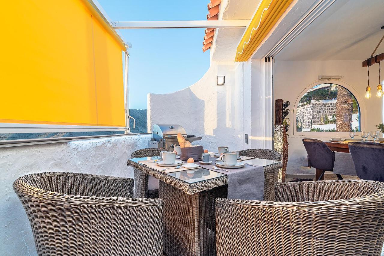 Mogan Luxury Apartment, Sea Views, Jacuzzi And Sauna. Esterno foto