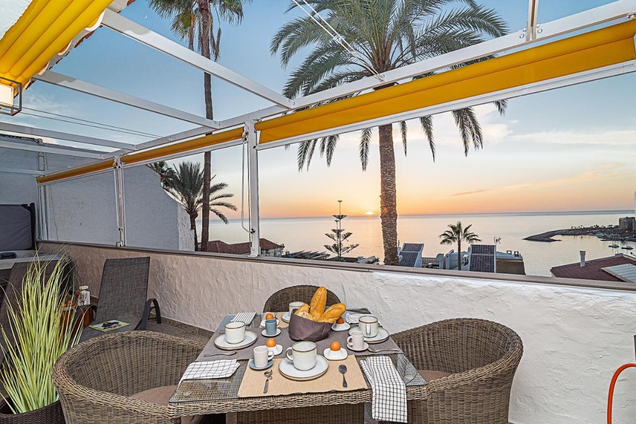 Mogan Luxury Apartment, Sea Views, Jacuzzi And Sauna. Esterno foto